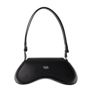 Diesel Play Shoulder Bag - Leather - Black - NWT